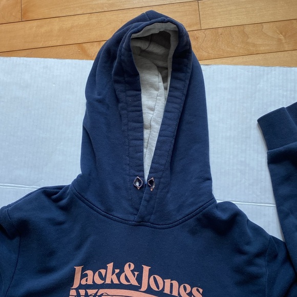 Jack & Jones OAHU, Graphic Hawaii Navy Sweatshirt hoodie Size Medium - Picture 11 of 13
